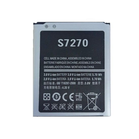 Battery Samsung S7262/S7390/S7898/S7270/Galaxy Ace 3 3g/S7272/G318 B100AE 1500mAh